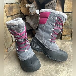 The North Face Heat Seeker waterproof winter snow kids boots Sz-3. K